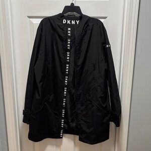 DKNY Black Hooded Jacket